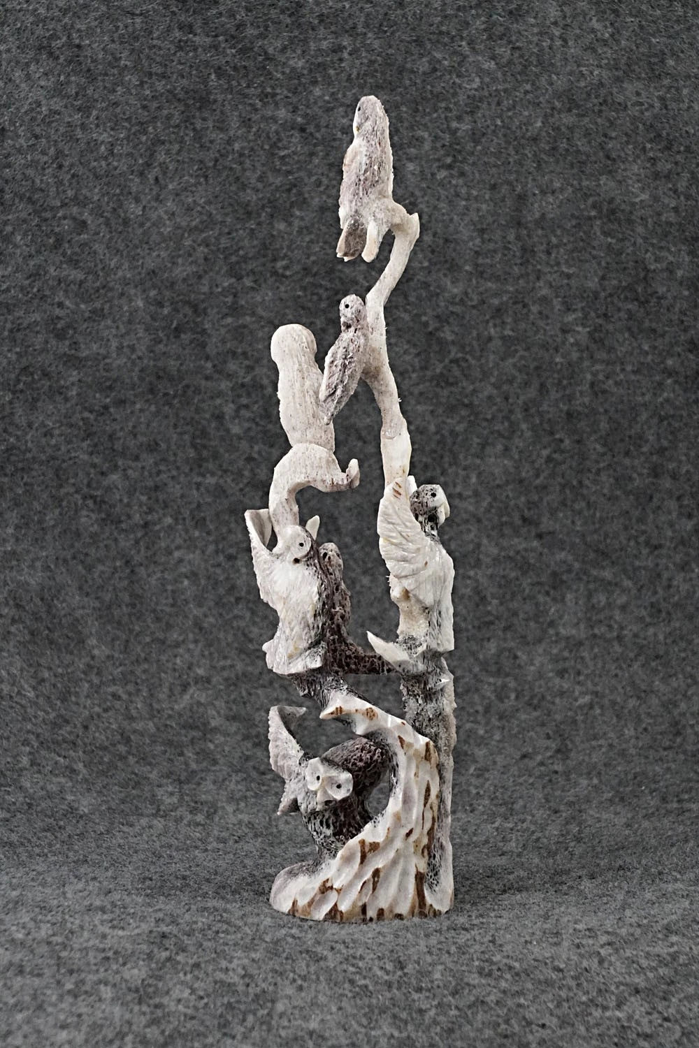 Owls Zuni Fetish Carving - Ruben Najera