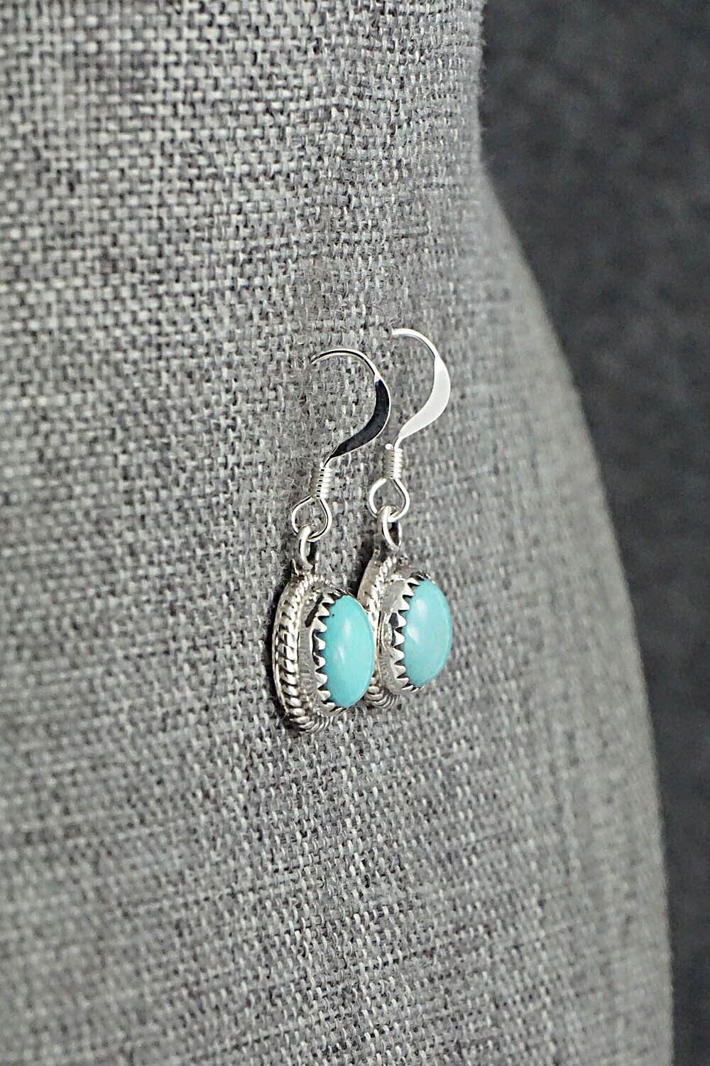 Turquoise & Sterling Silver Earrings - Sharon McCarthy