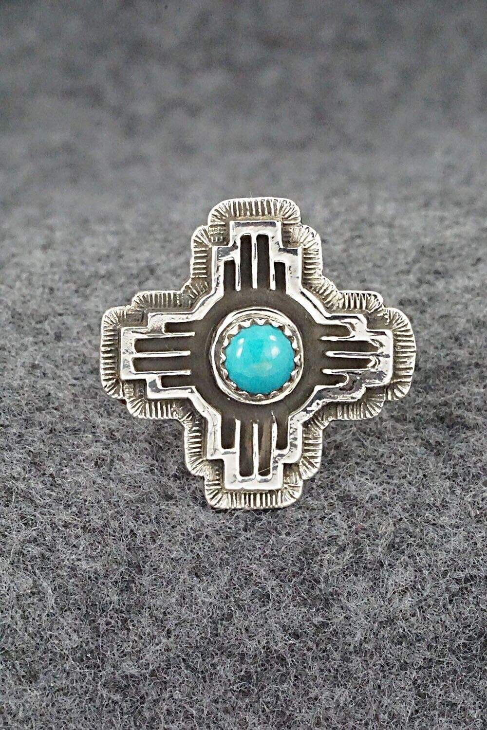 Turquoise and Sterling Silver Ring - Paige Gordon - Size 7