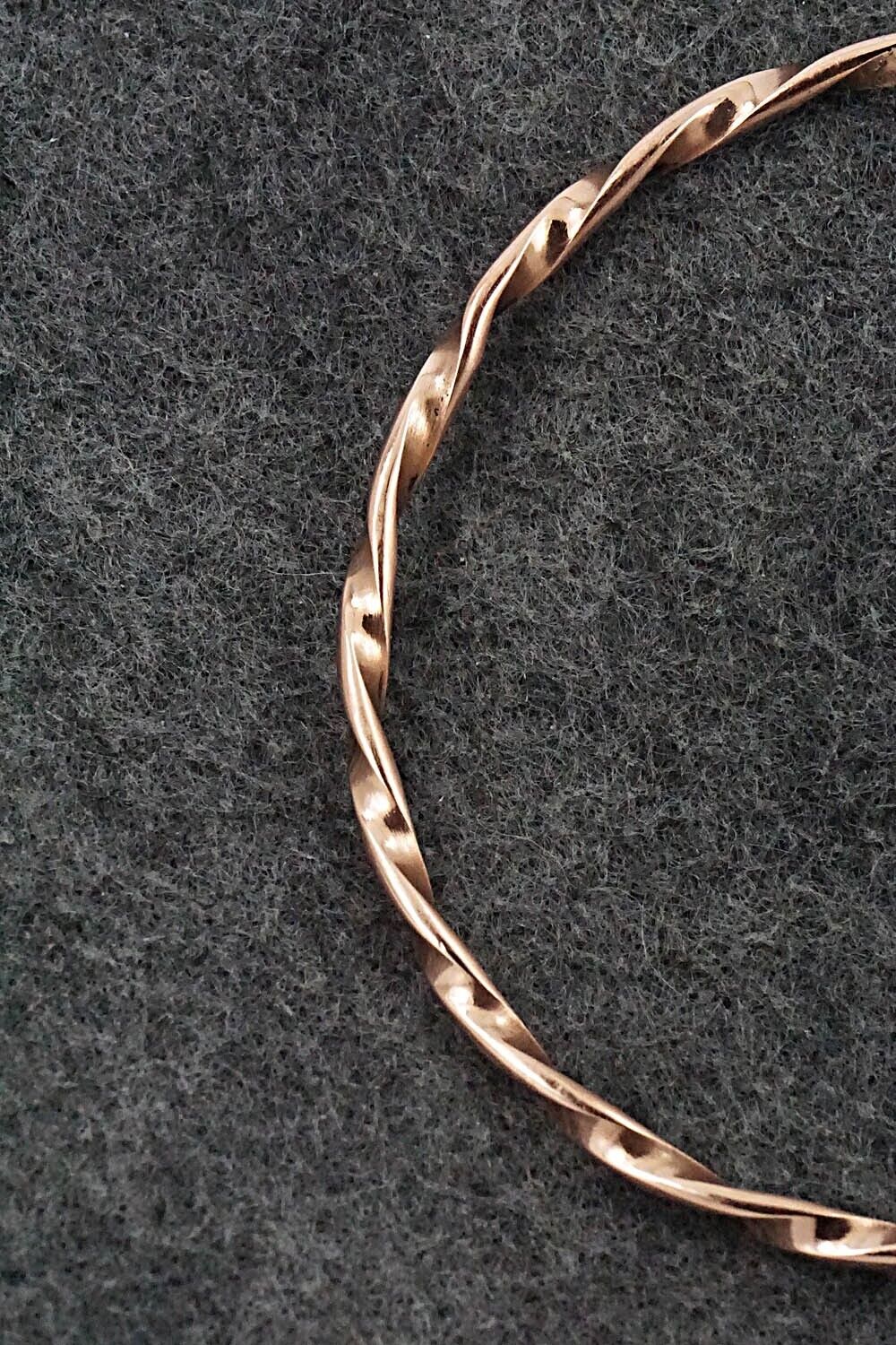 Copper Bangle Bracelet - Elaine Tahe