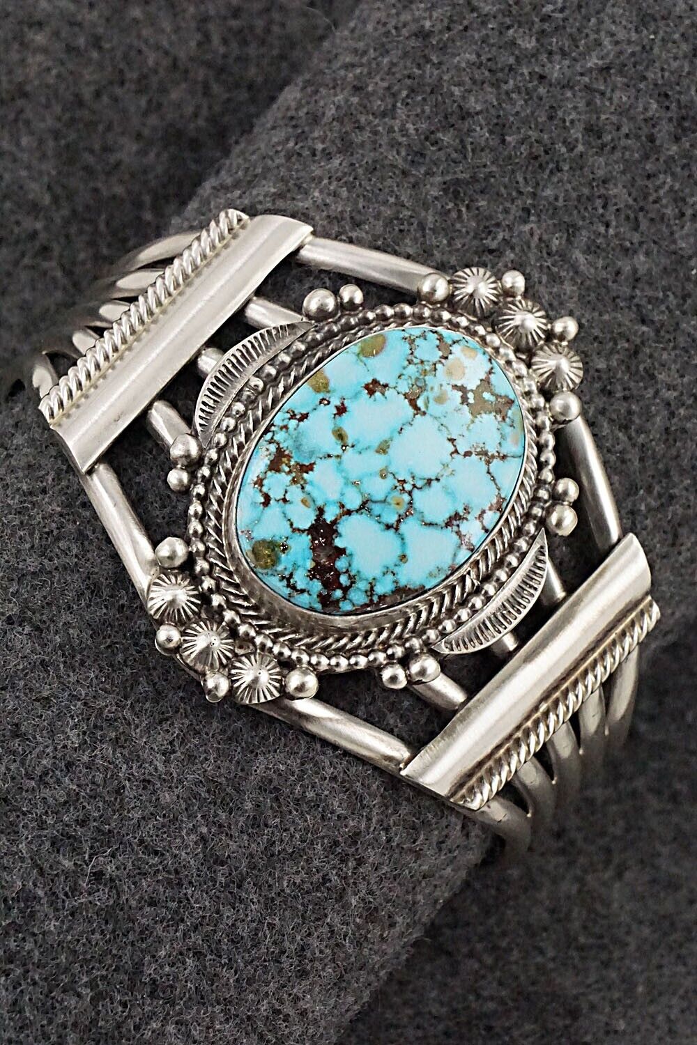Turquoise & Sterling Silver Bracelet - Tom Lewis