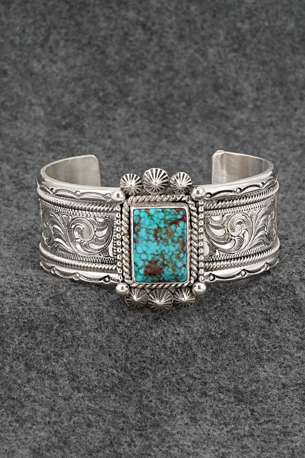 Turquoise & Sterling Silver Bracelet - Michael Calladitto