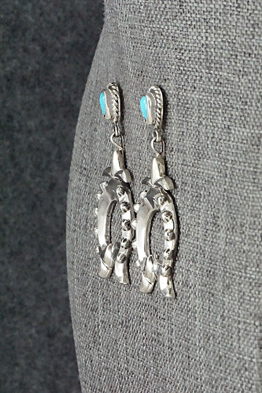 Turquoise & Sterling Silver Earrings - Annie Spencer
