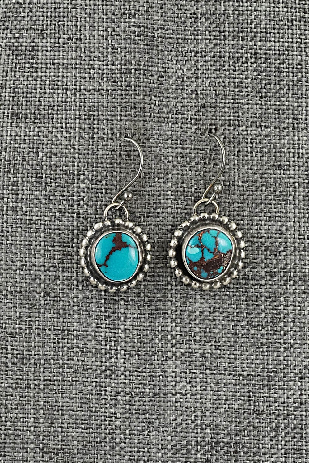 Turquoise & Sterling Silver Pendant and Earrings Set - Bobby Johnson