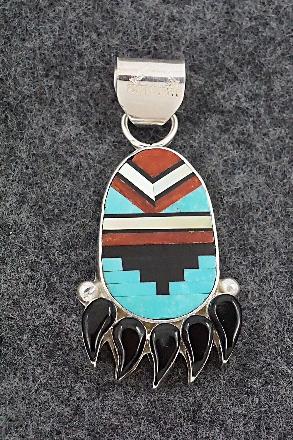 Multi-Stone & Sterling Silver Pendant - Michelle Peina