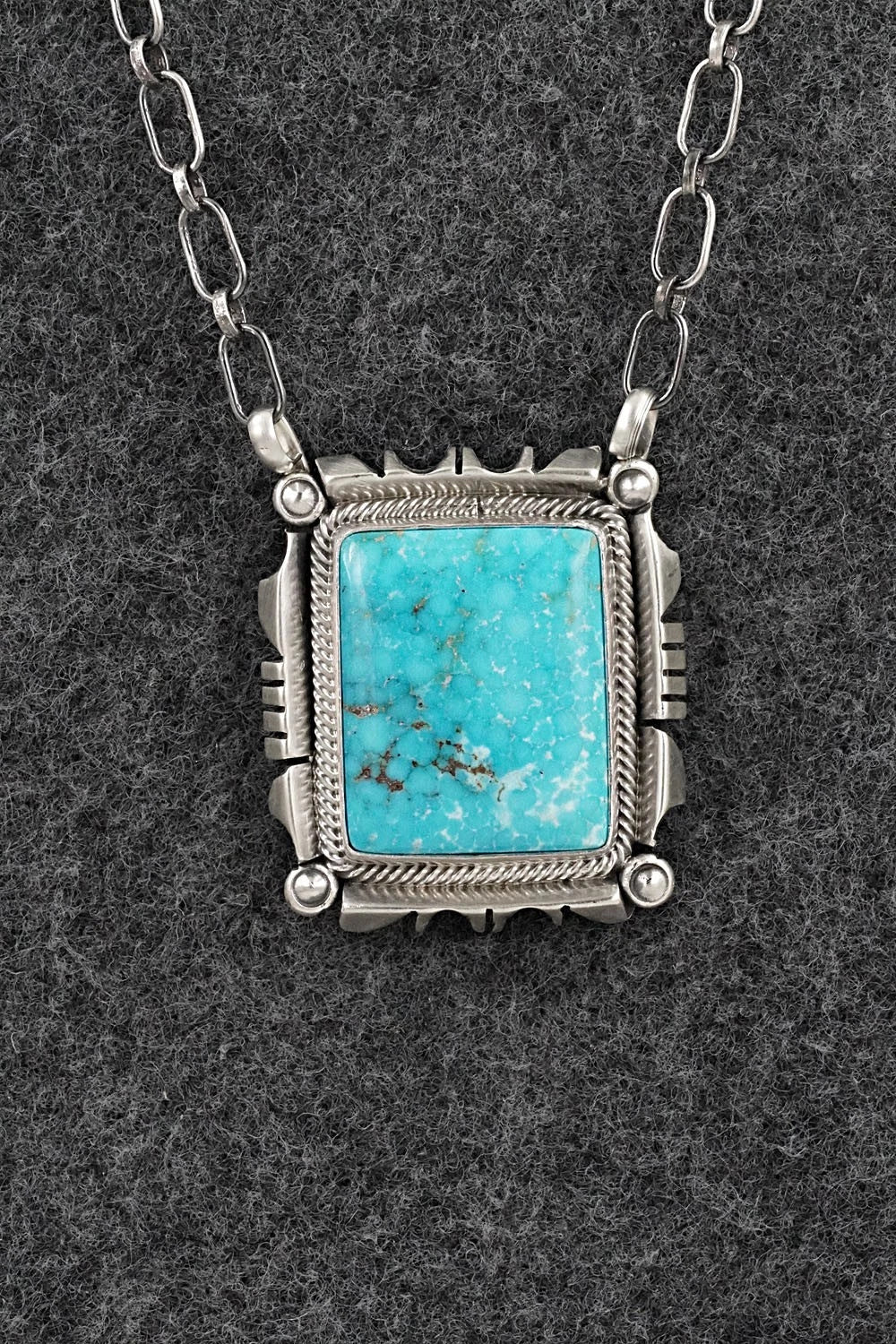 Turquoise & Sterling Silver Necklace - Daniel Benally