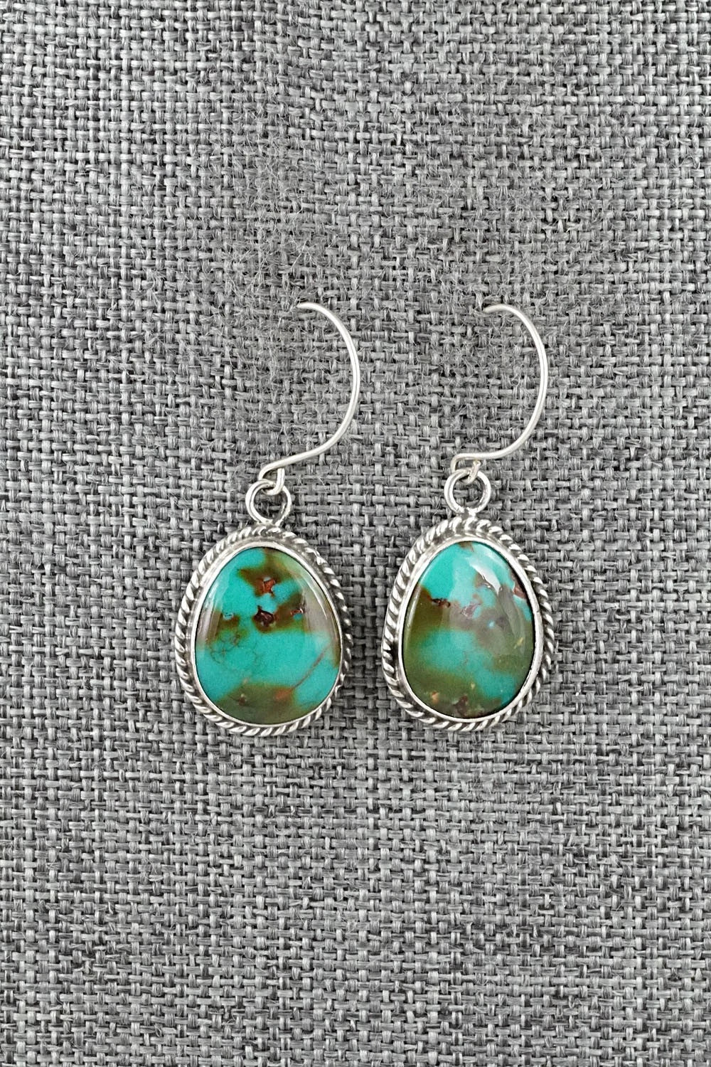 Turquoise & Sterling Silver Earrings - Rosemary Saunders