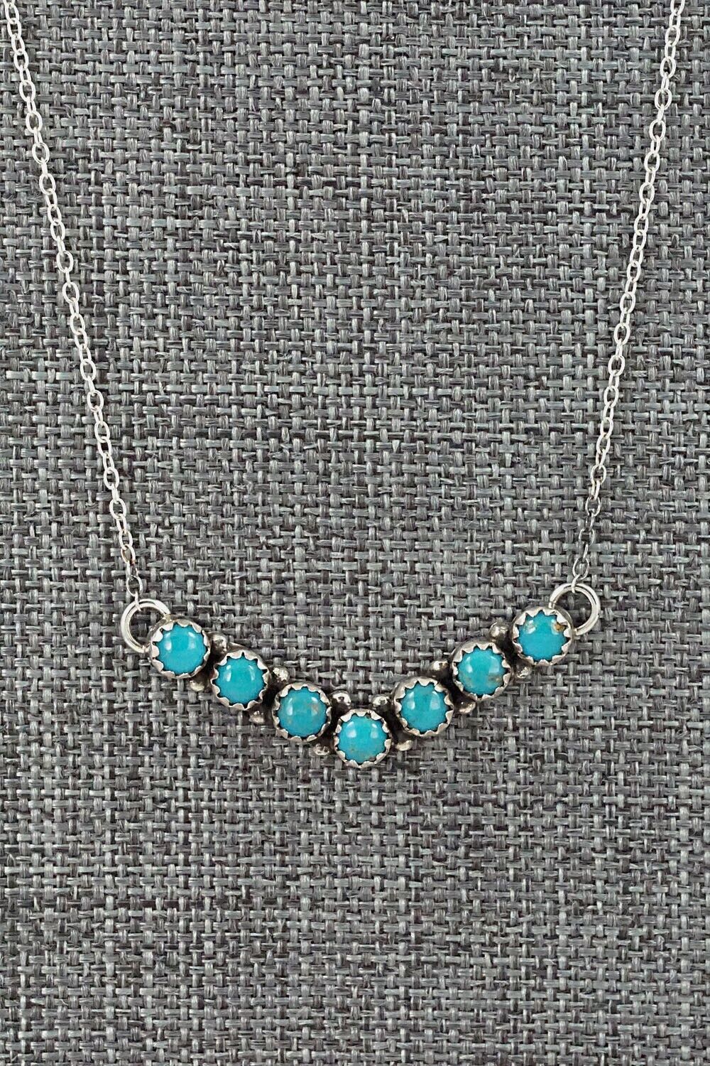Turquoise & Sterling Silver Necklace - Renell Chaco