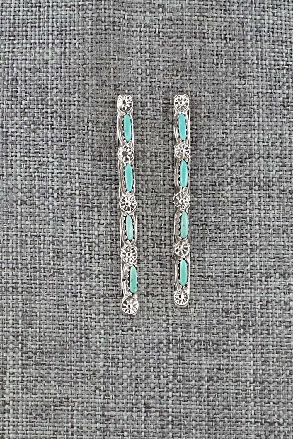 Turquoise & Sterling Silver Earrings - Murray Hannaweeka