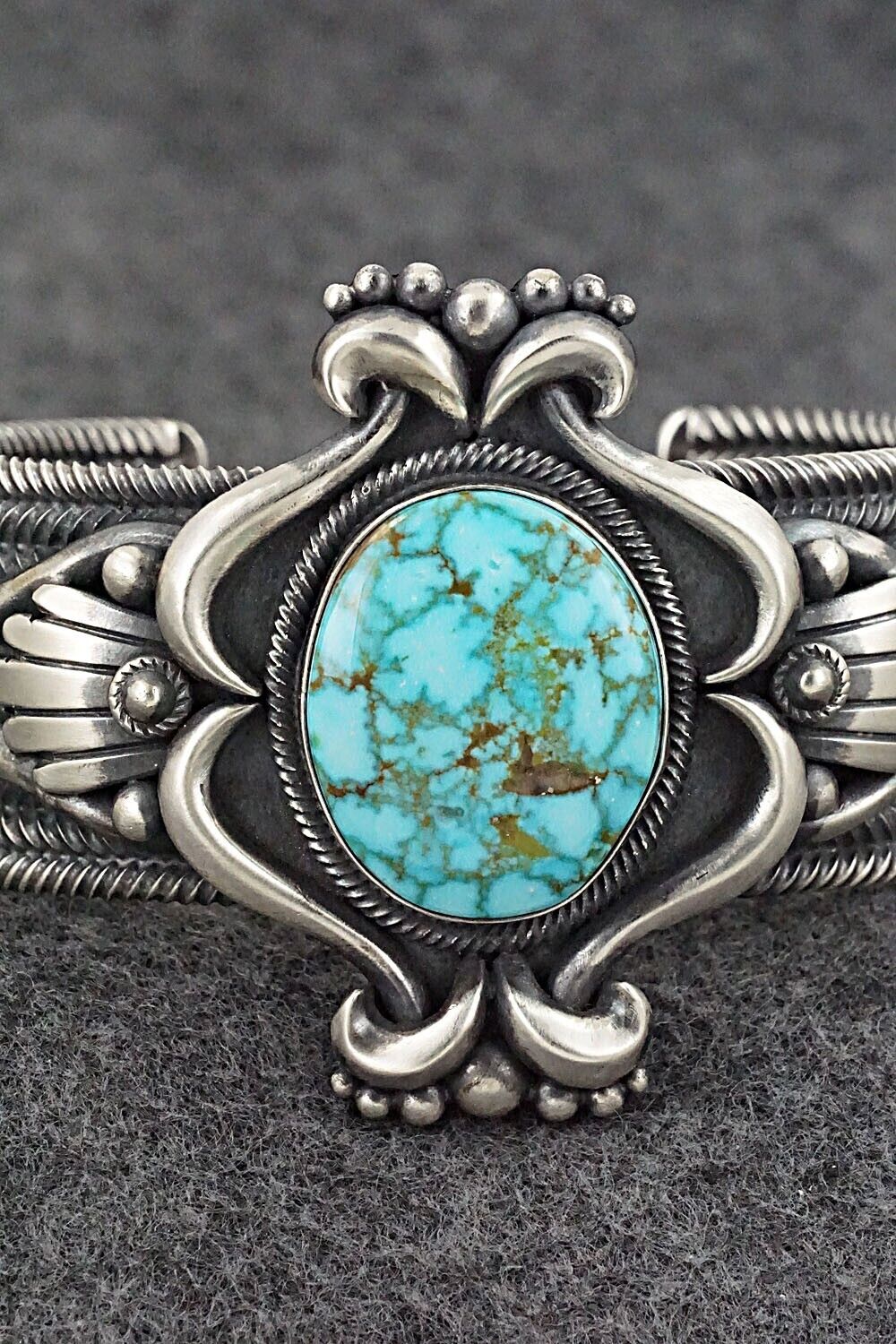 Turquoise & Sterling Silver Bracelet - Derrick Gordon