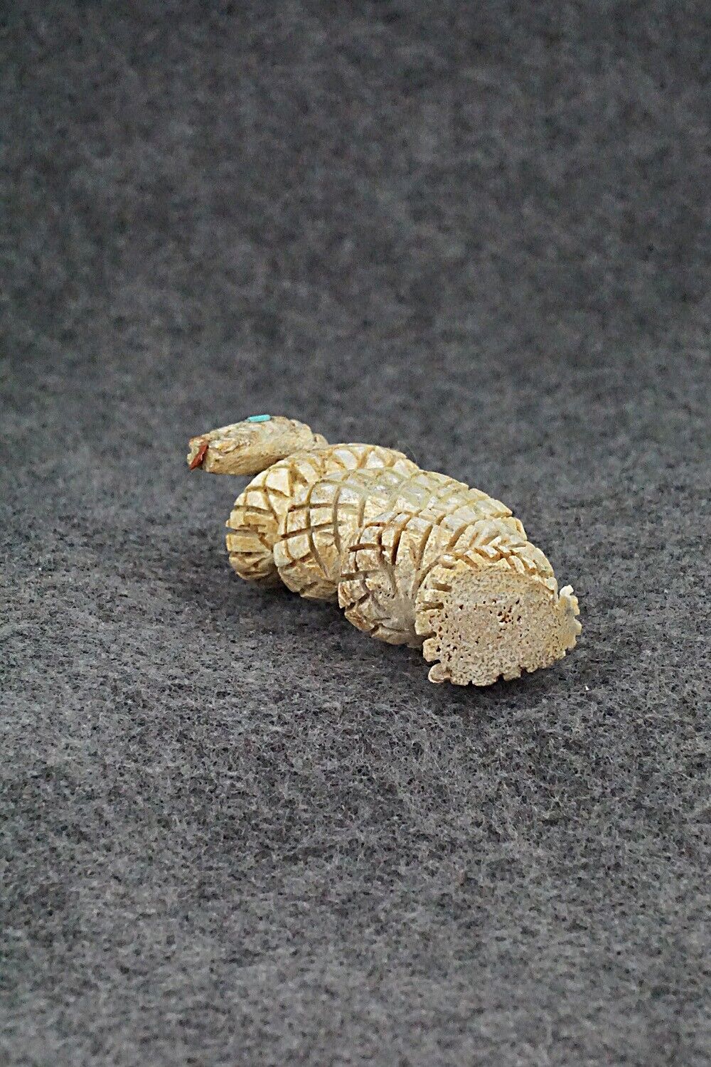 Rattlesnake Zuni Fetish Carving - Carl Etsate