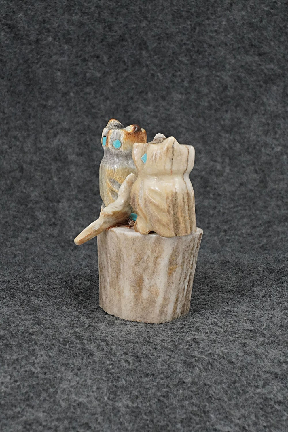 Owls Zuni Fetish Carving - Marvelita Phillips