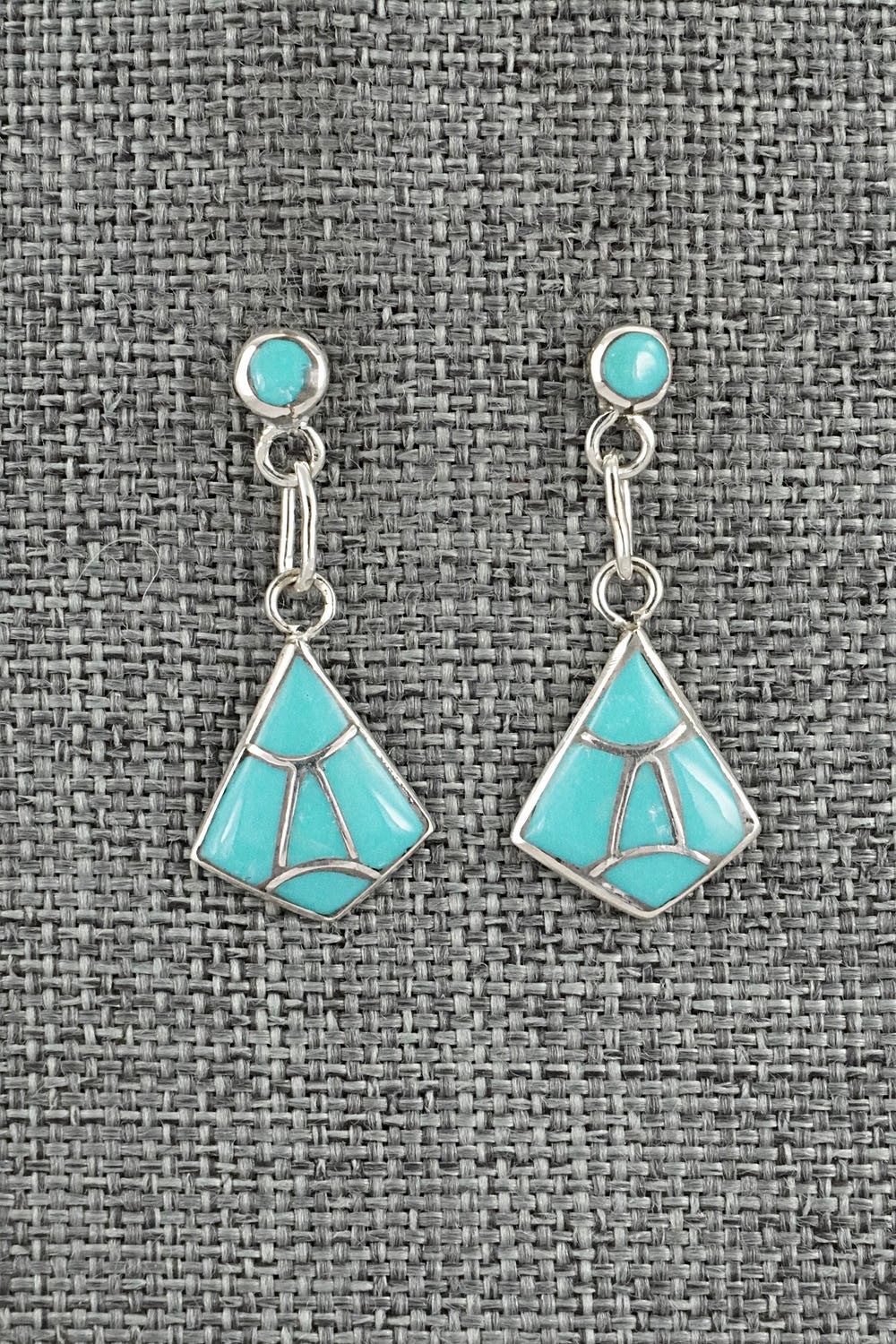 Turquoise & Sterling Silver Earrings - Orena Leekya