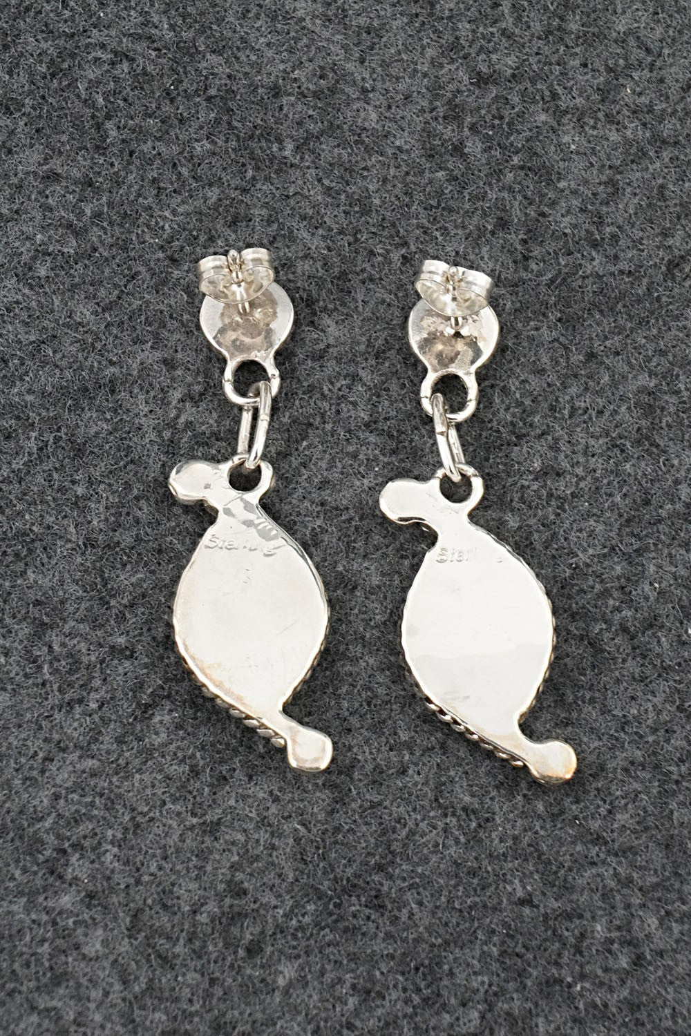 Turquoise & Sterling Silver Earrings - Carlen Seoutewa