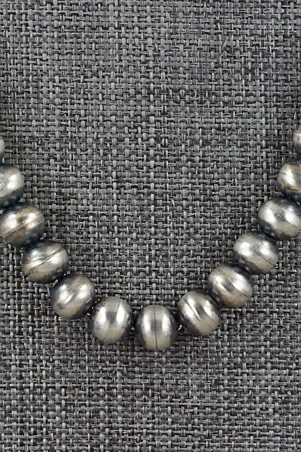 Sterling Silver Navajo Pearl Necklace 36" - Dorinda Mariano