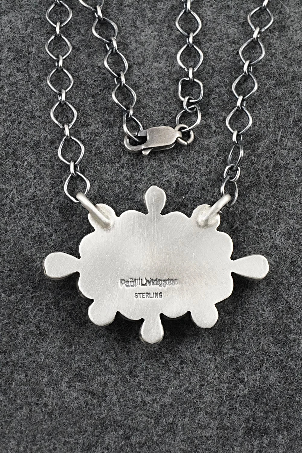 Turquoise & Sterling Silver Necklace - Paul Livingston