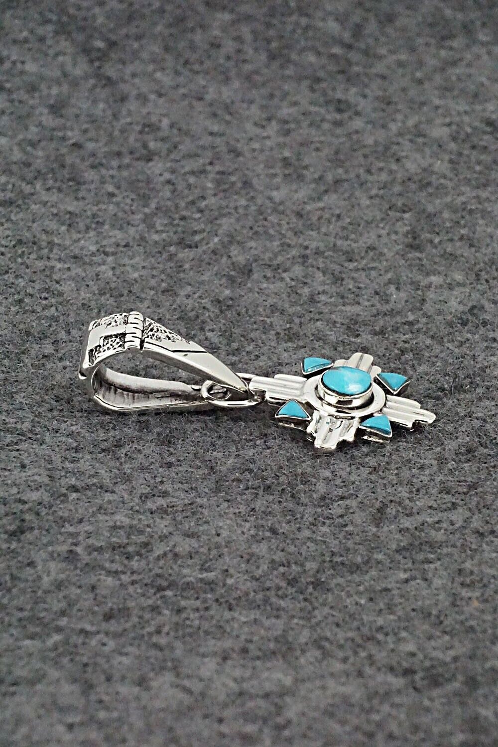 Turquoise and Sterling Silver Pendant - Sadie Jim