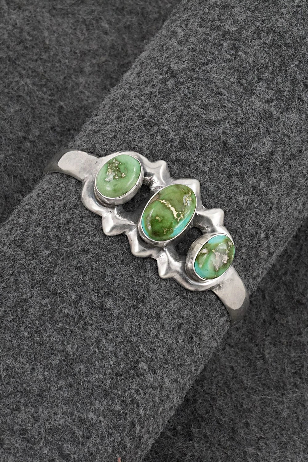 Turquoise & Sterling Silver Bracelet - Eugene Gruber