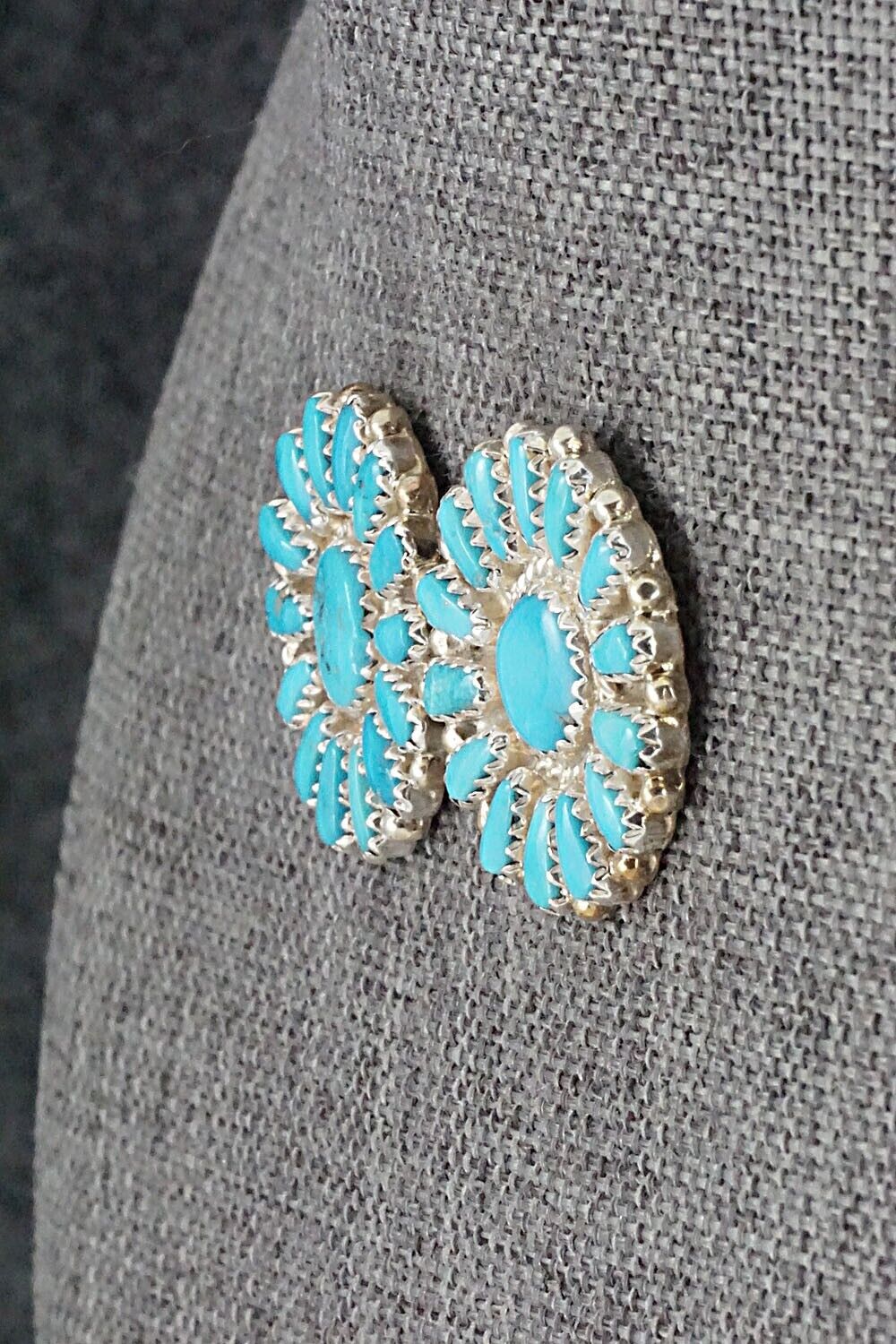 Turquoise & Sterling Silver Earrings - Donovan Wilson