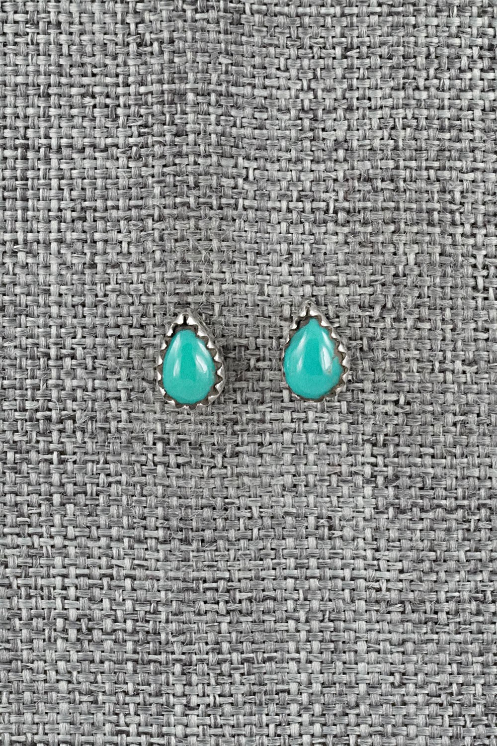 Turquoise & Sterling Silver Earrings - Gerald Joe