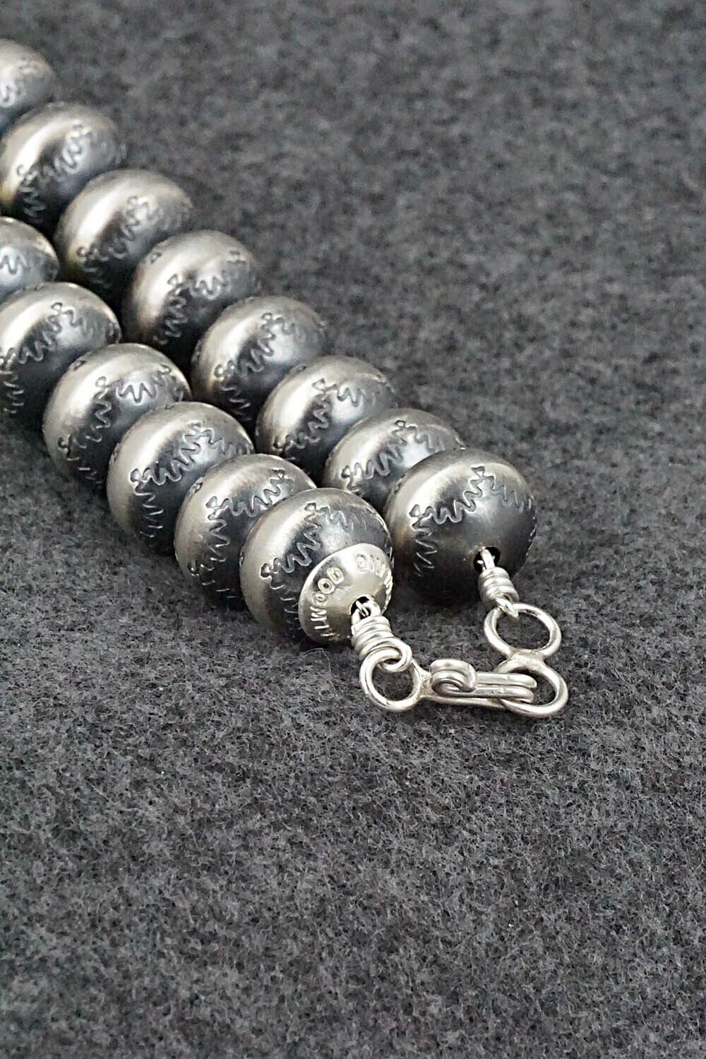 Sterling Silver Navajo Pearl Necklace 26" - Bryannen Halwood
