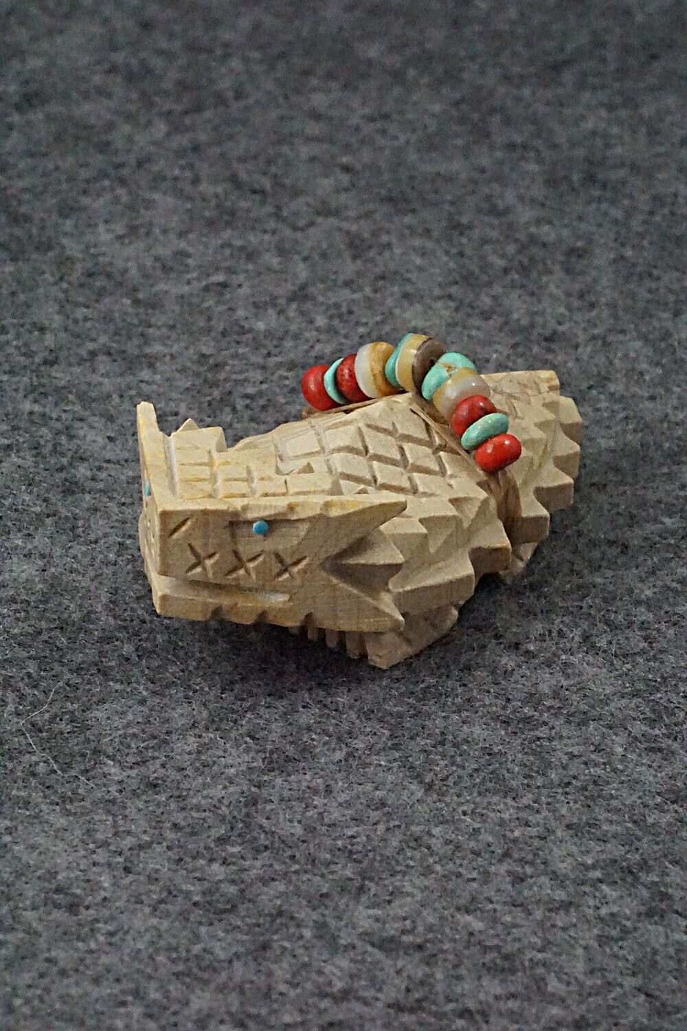 Horned Toad Zuni Fetish Carving - Douglas Martza
