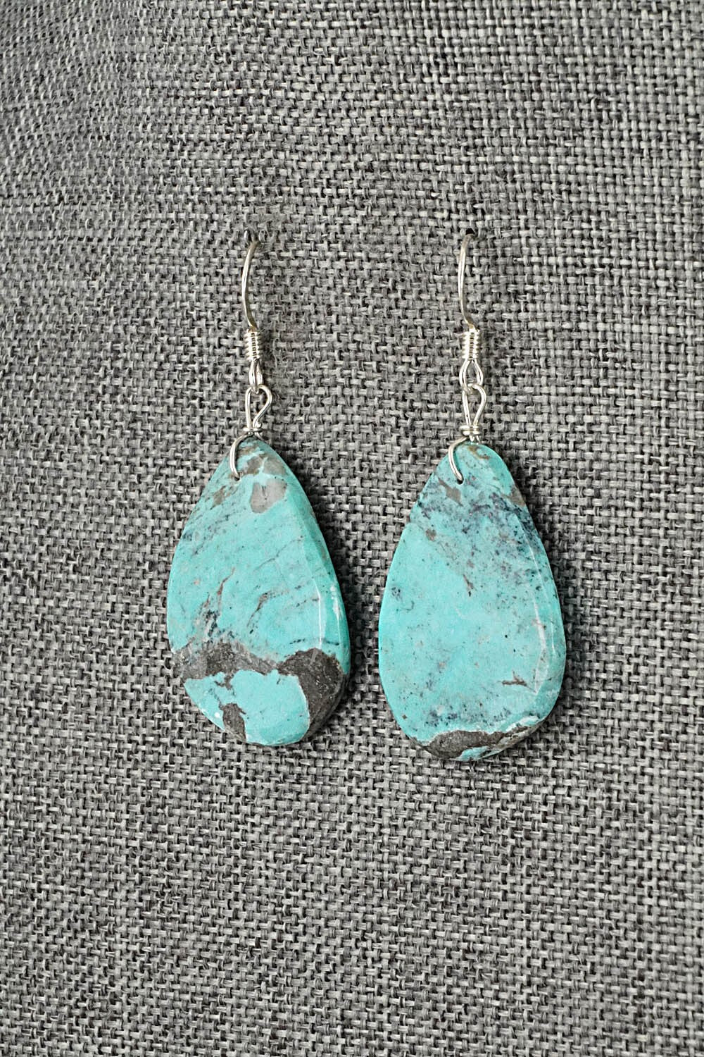 Turquoise & Sterling Silver Earrings - Joe Garcia