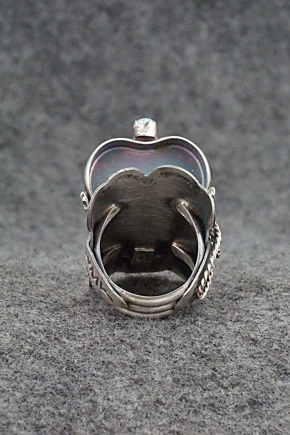 Turquoise & Sterling Silver Ring - Tim Yazzie - Size 8