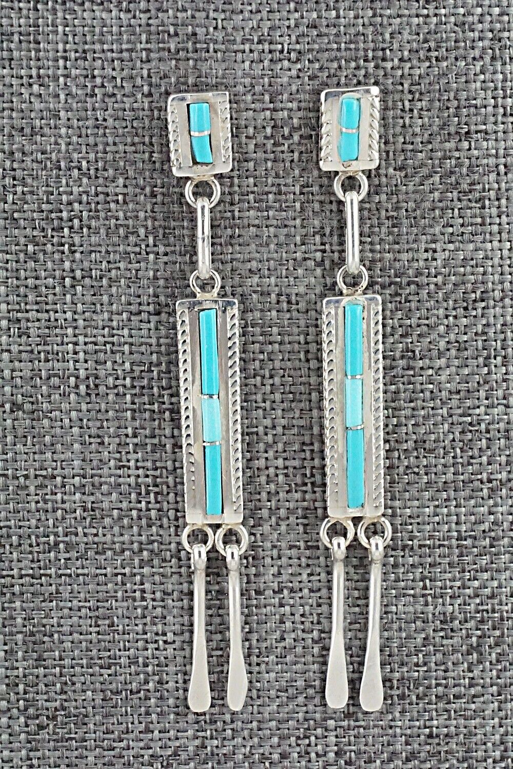 Turquoise & Sterling Silver Earrings - Jaylene Bellson
