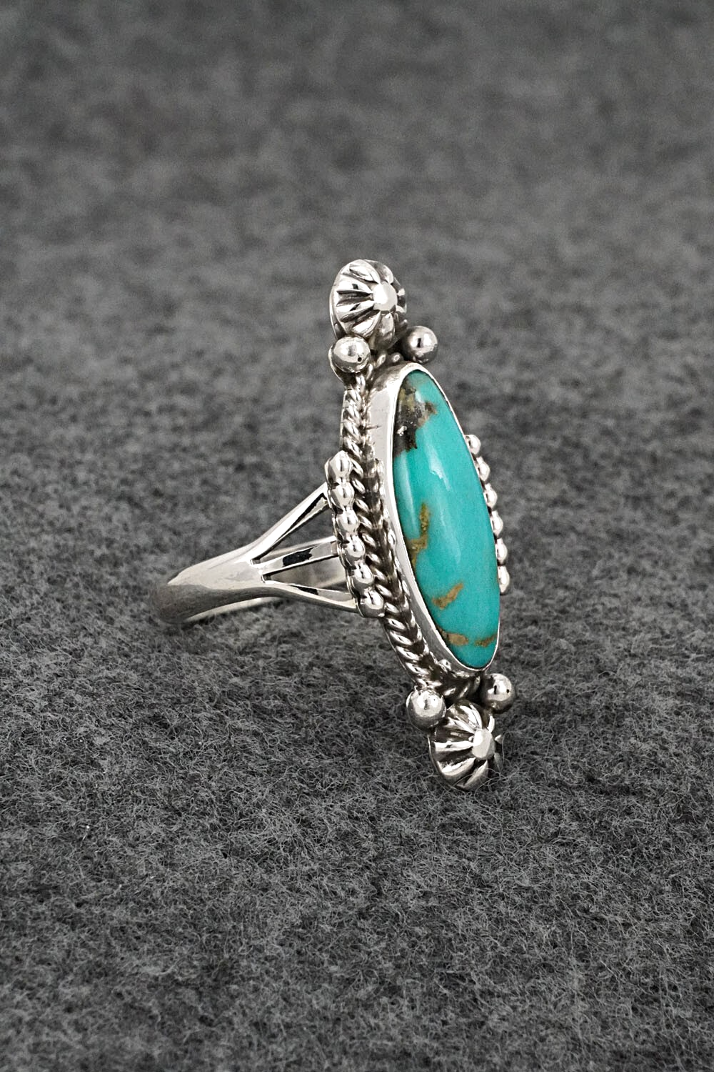 Turquoise & Sterling Silver Ring - Daniel Benally - Size 9