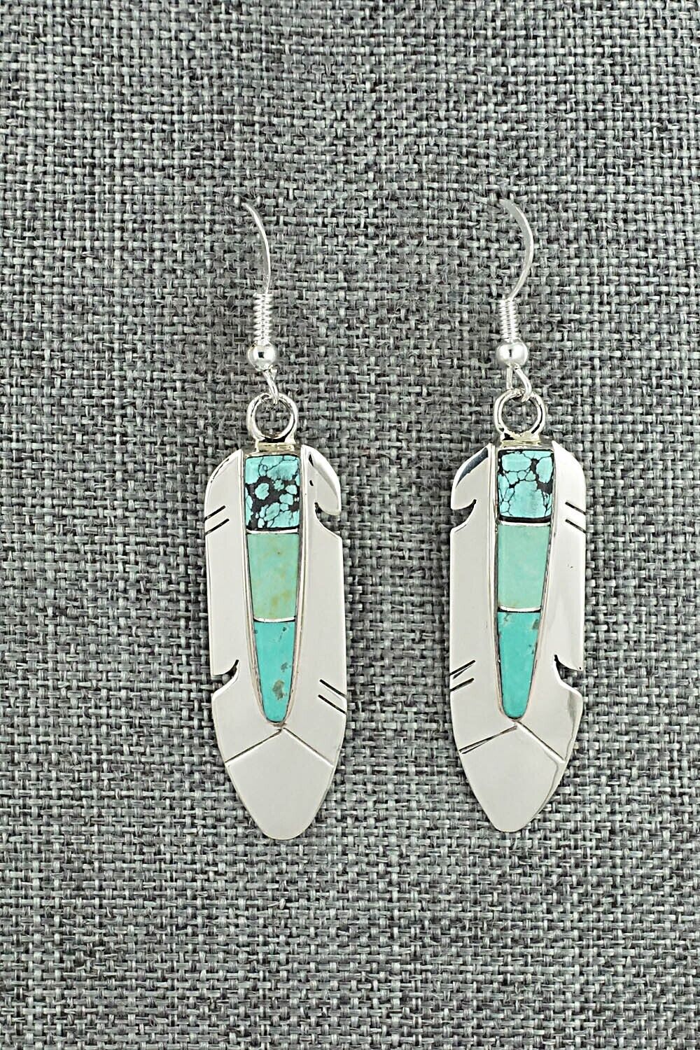 Turquoise & Sterling Silver Earrings - Marilyn Yazzie
