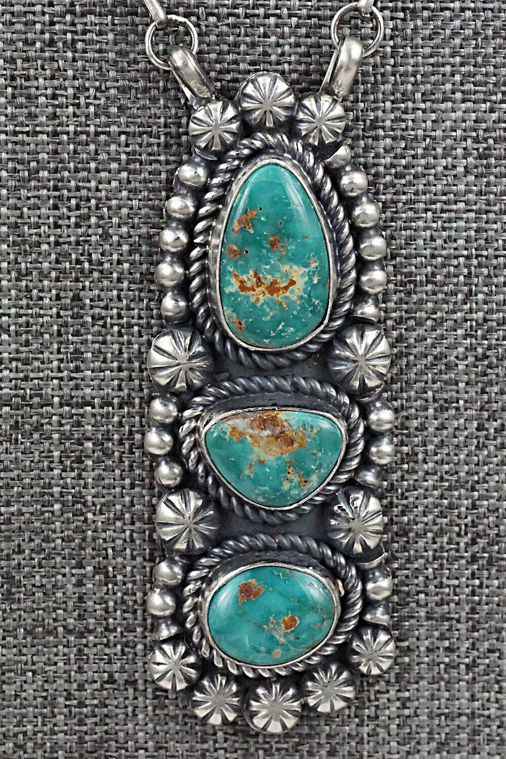 Turquoise & Sterling Silver Necklace - Jeff James