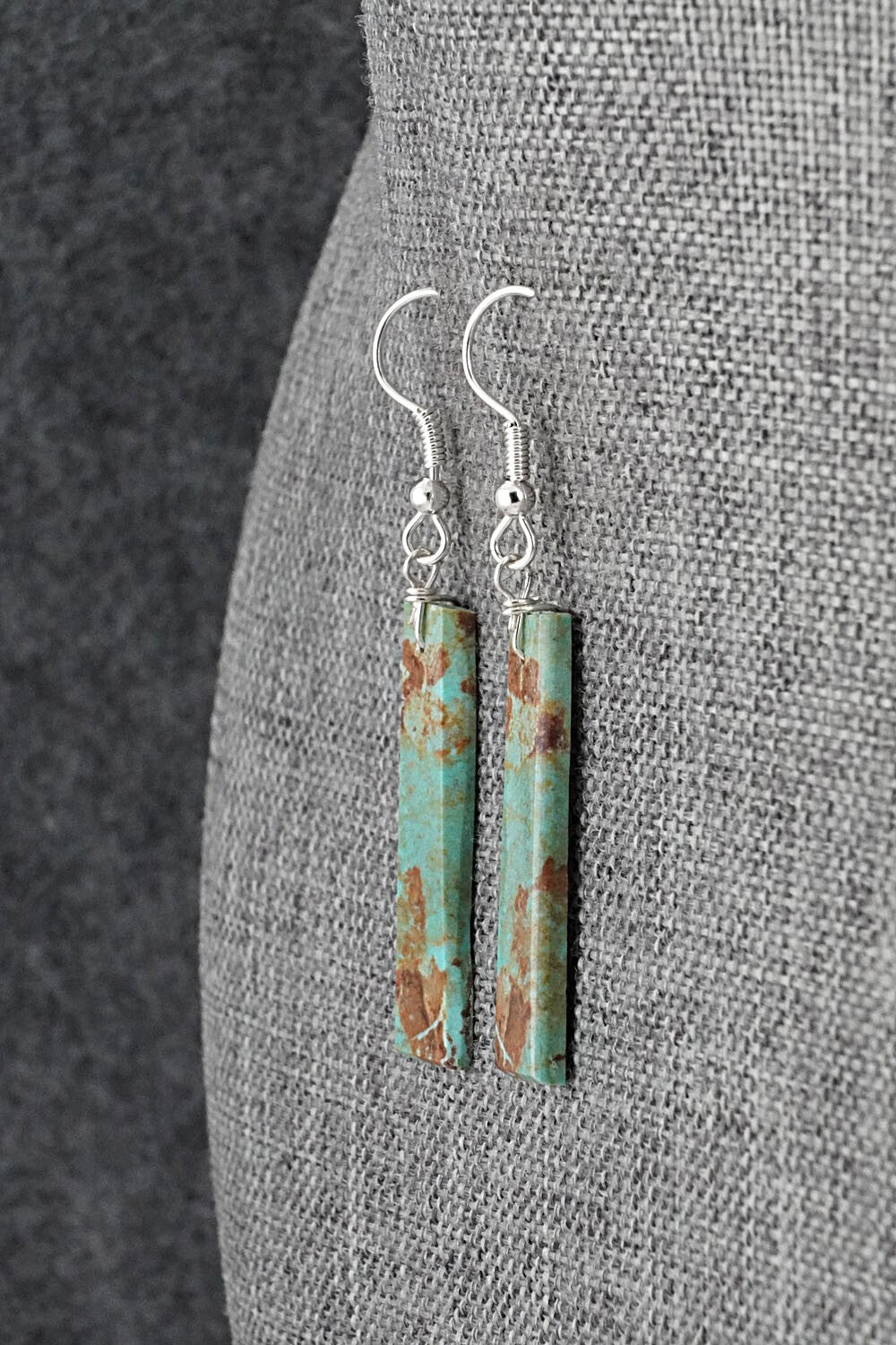 Turquoise & Sterling Silver Earrings - Tammy Nolcot