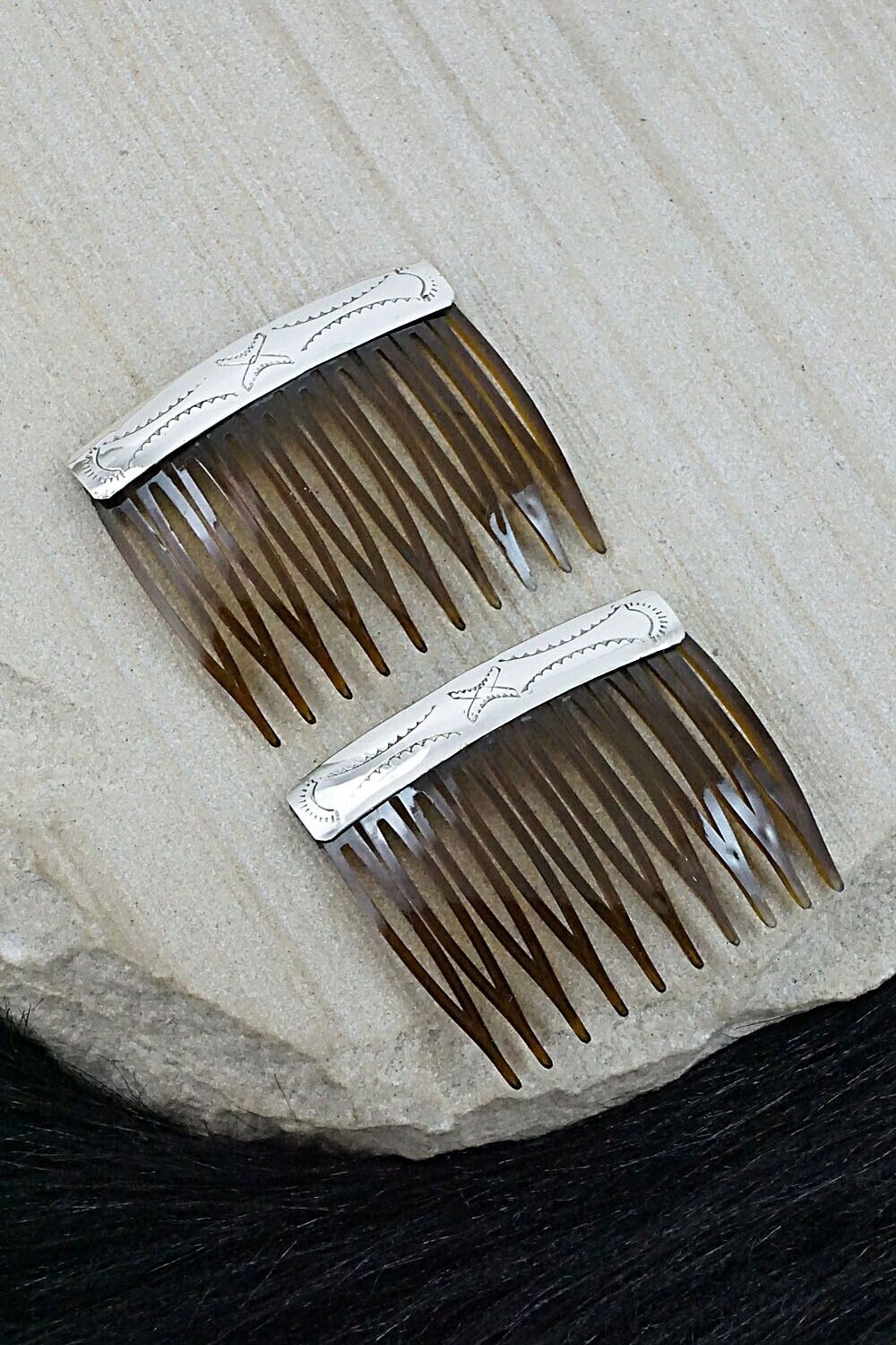 Sterling Silver Hair Combs - Randall Dalgai