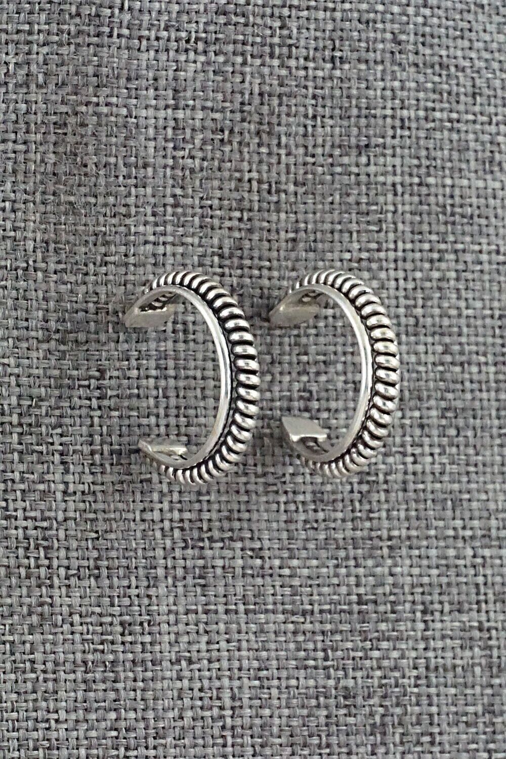 Sterling Silver Hoop Earrings - Elaine Tahe