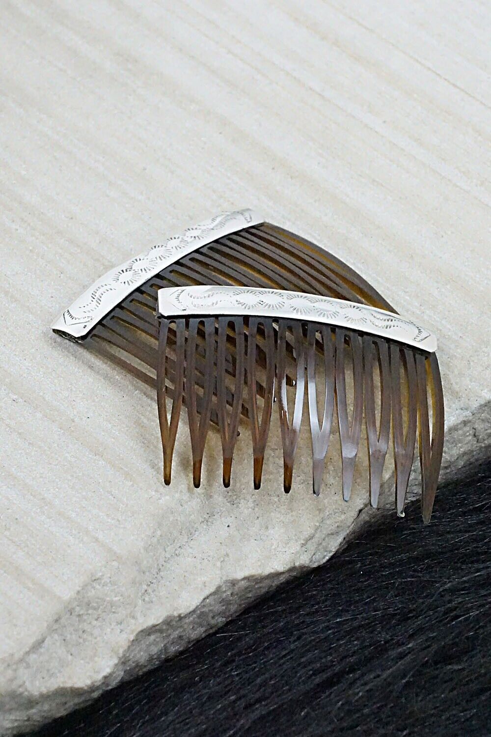 Sterling Silver Hair Combs - Randall Dalgai