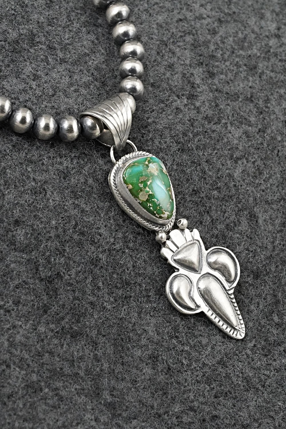 Turquoise & Sterling Silver Necklace - Gary Shorty