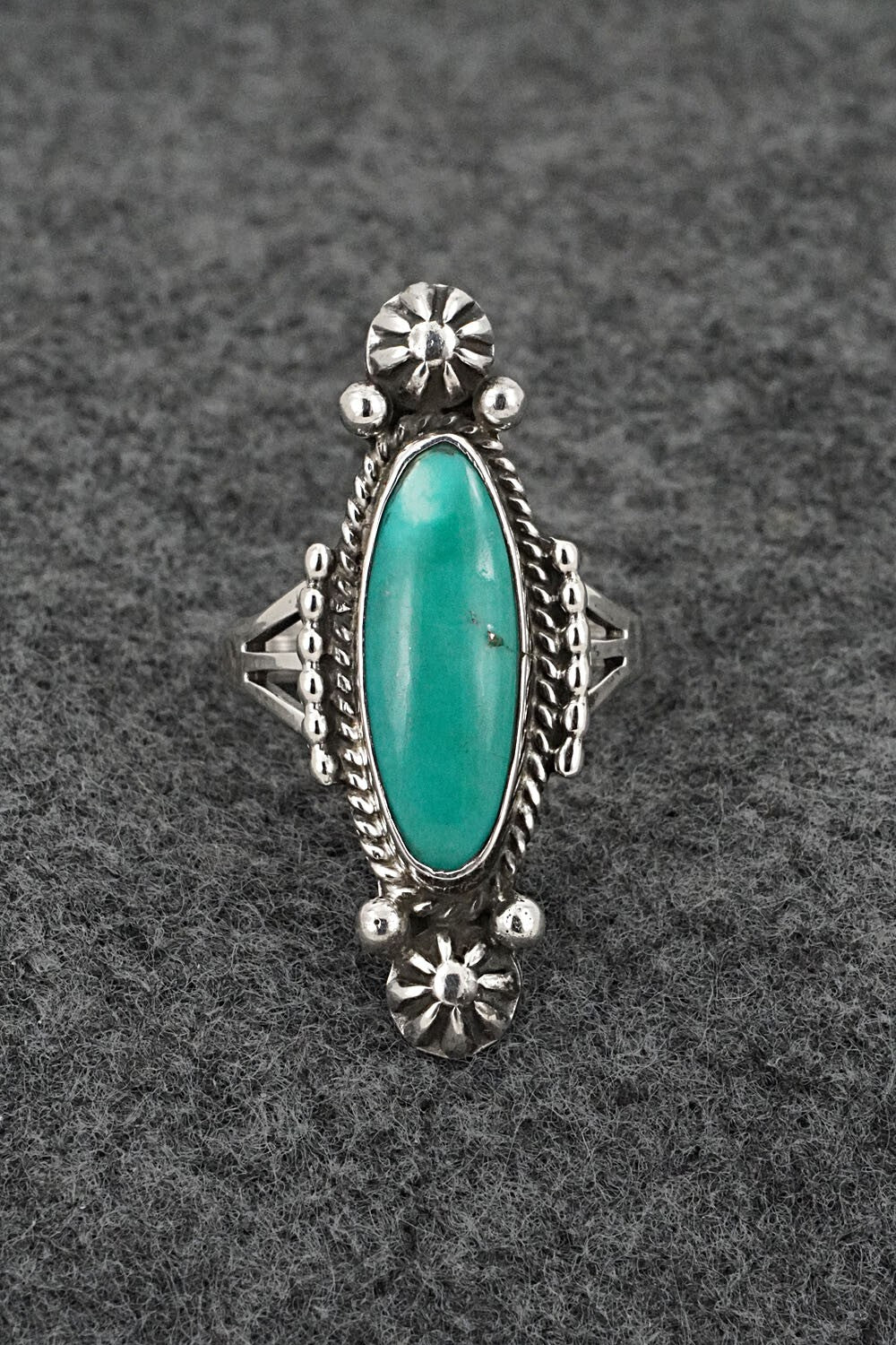 Turquoise & Sterling Silver Ring - Daniel Benally - Size 6