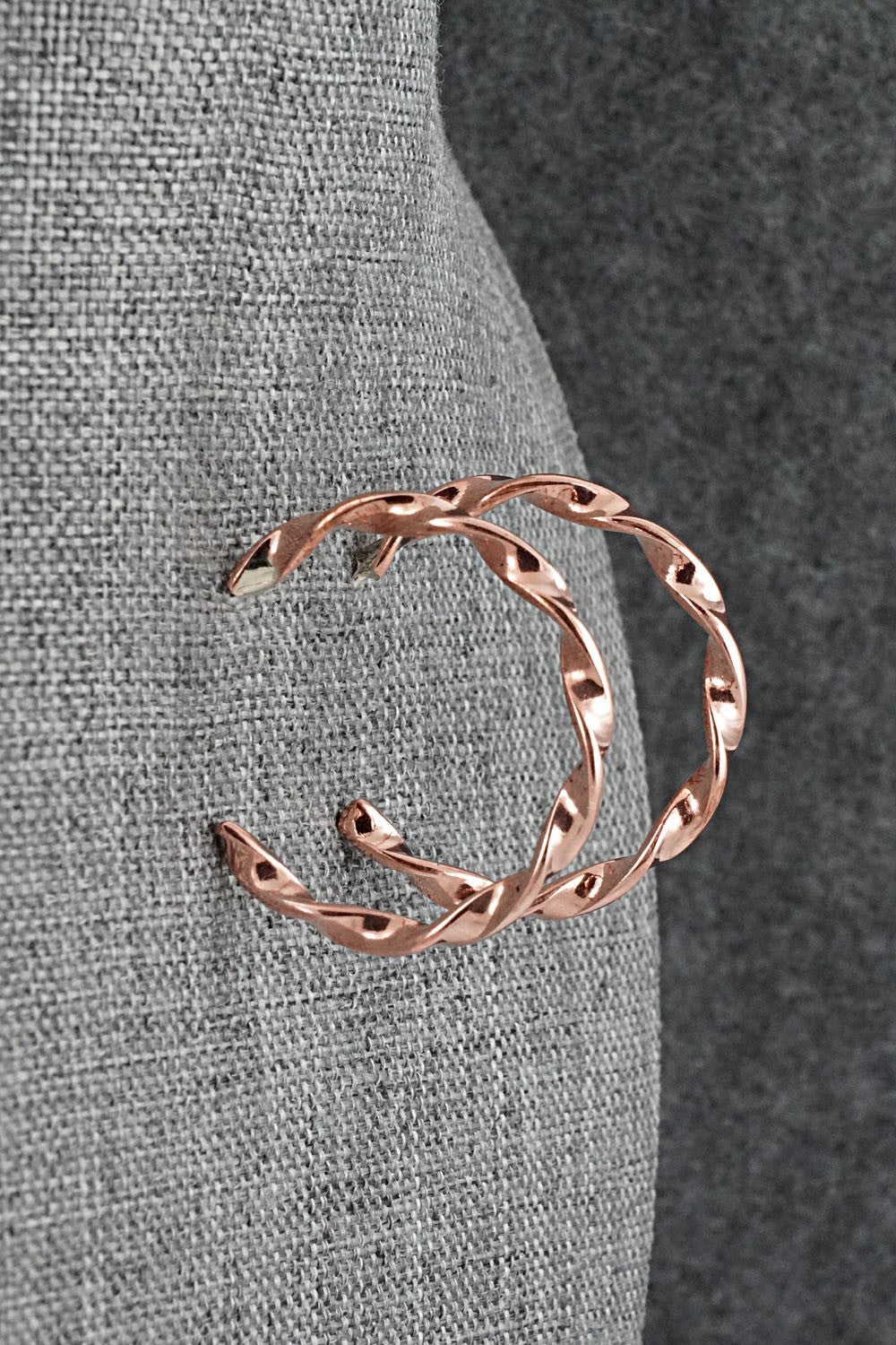 Copper Hoop Earrings - Elaine Tahe