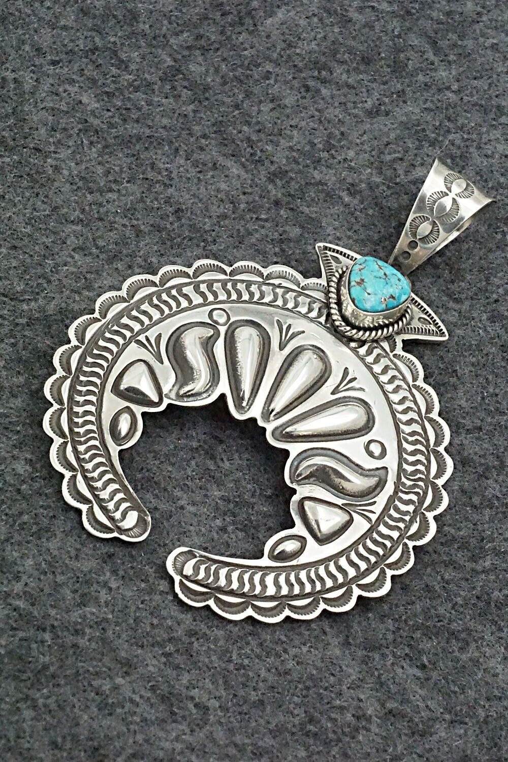 Turquoise & Sterling Silver Pendant - Alex Sanchez