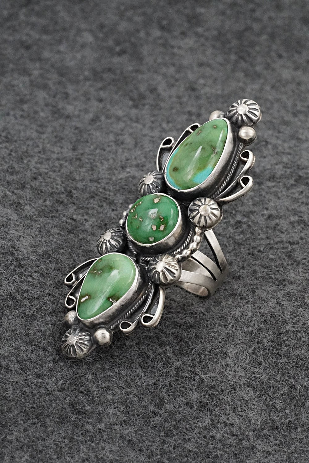 Turquoise & Sterling Silver Ring - Kathleen Livingston - Size 7