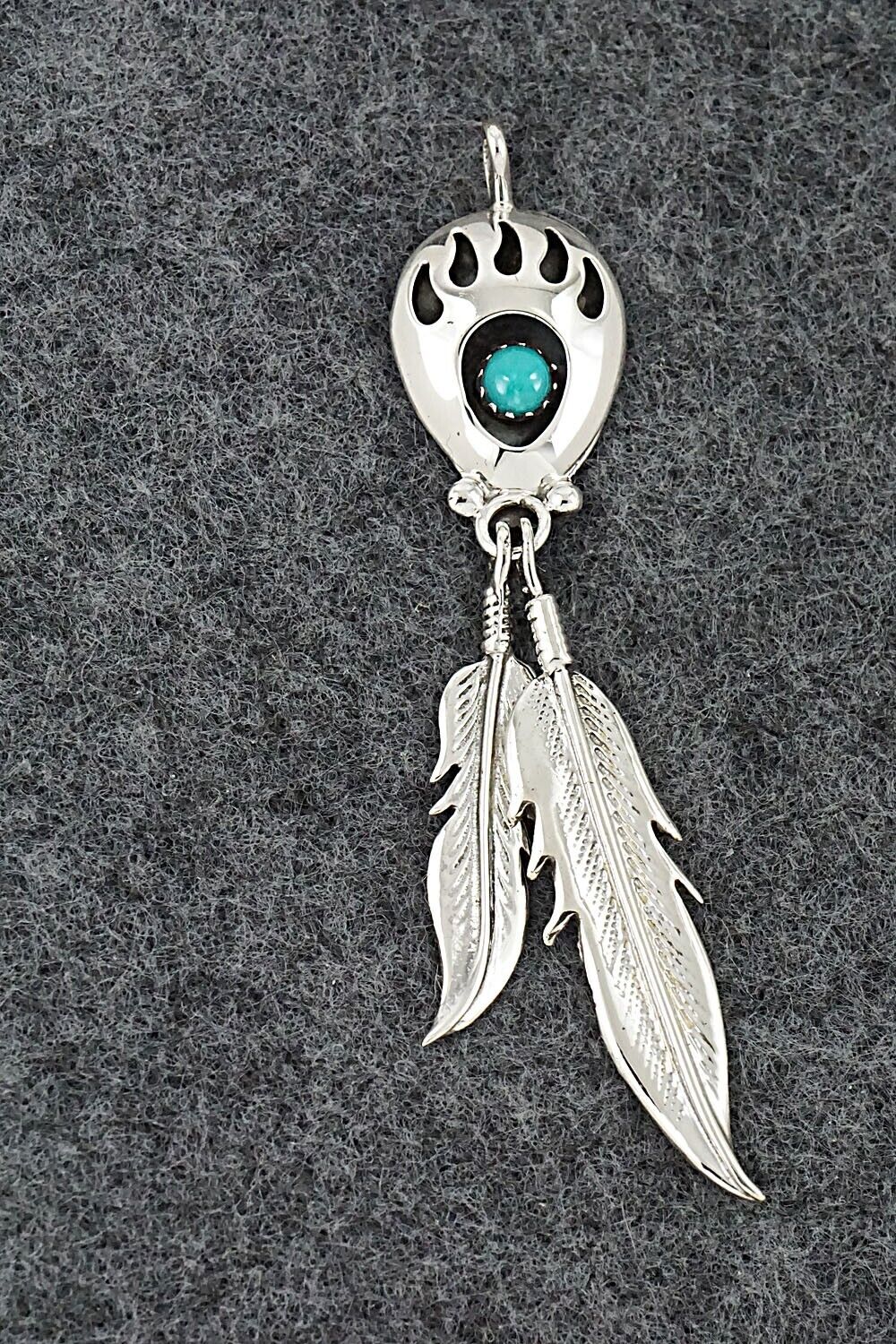 Turquoise & Sterling Silver Pendant - Annie Spencer