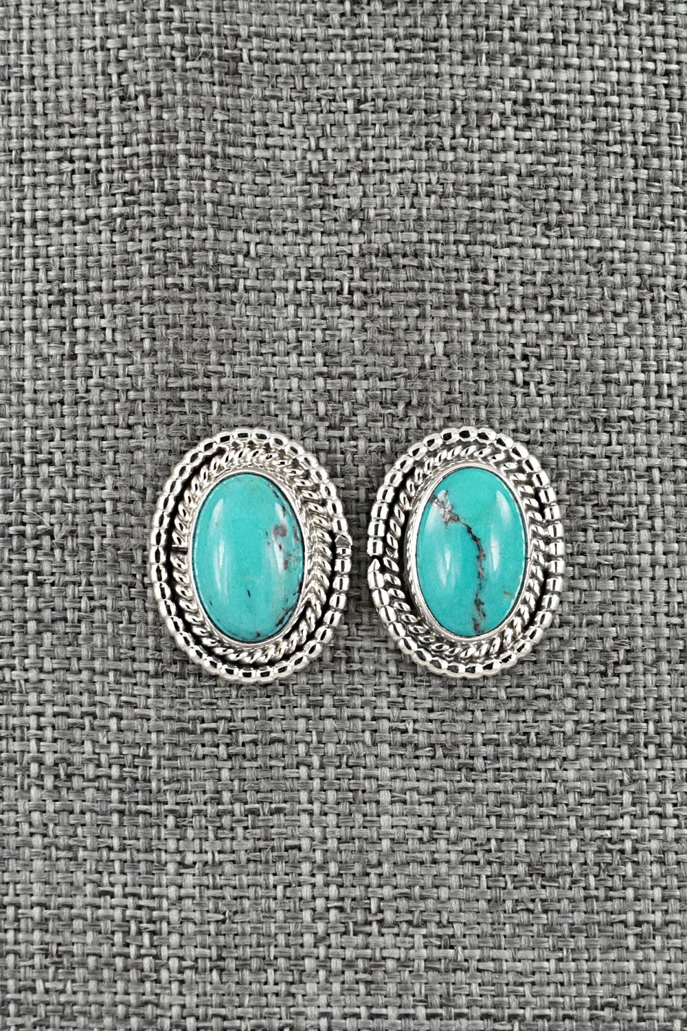 Turquoise & Sterling Silver Earrings - Rita Largo