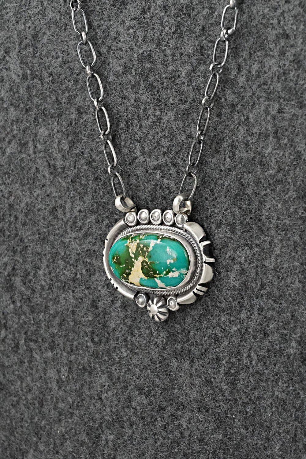 Turquoise & Sterling Silver Necklace - Daniel Benally