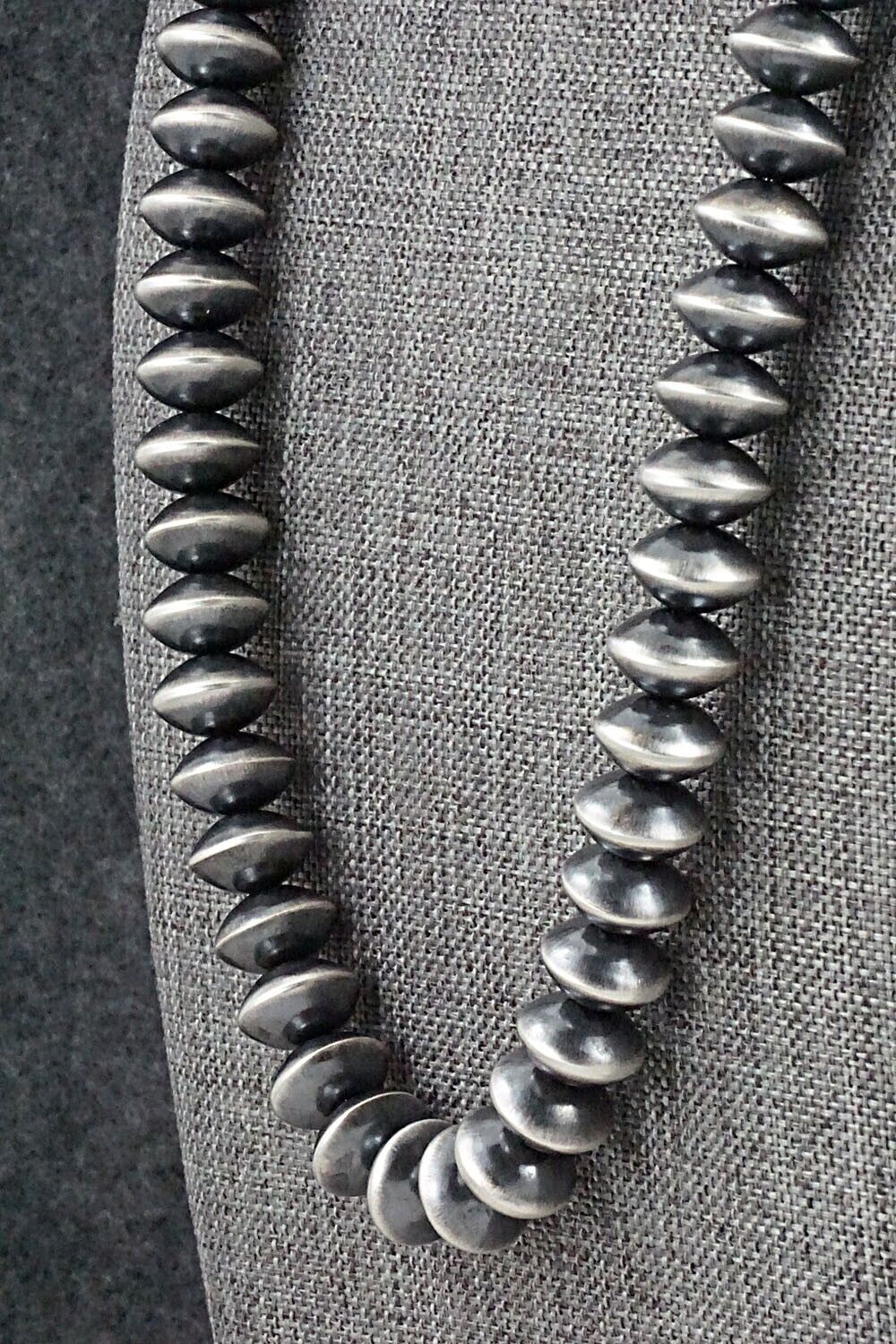 Sterling Silver Navajo Pearl Necklace 22" - Presley Haley