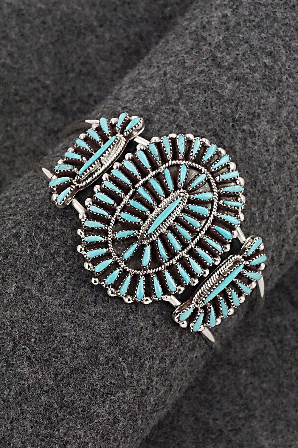 Turquoise & Sterling Silver Bracelet - Judy Wallace