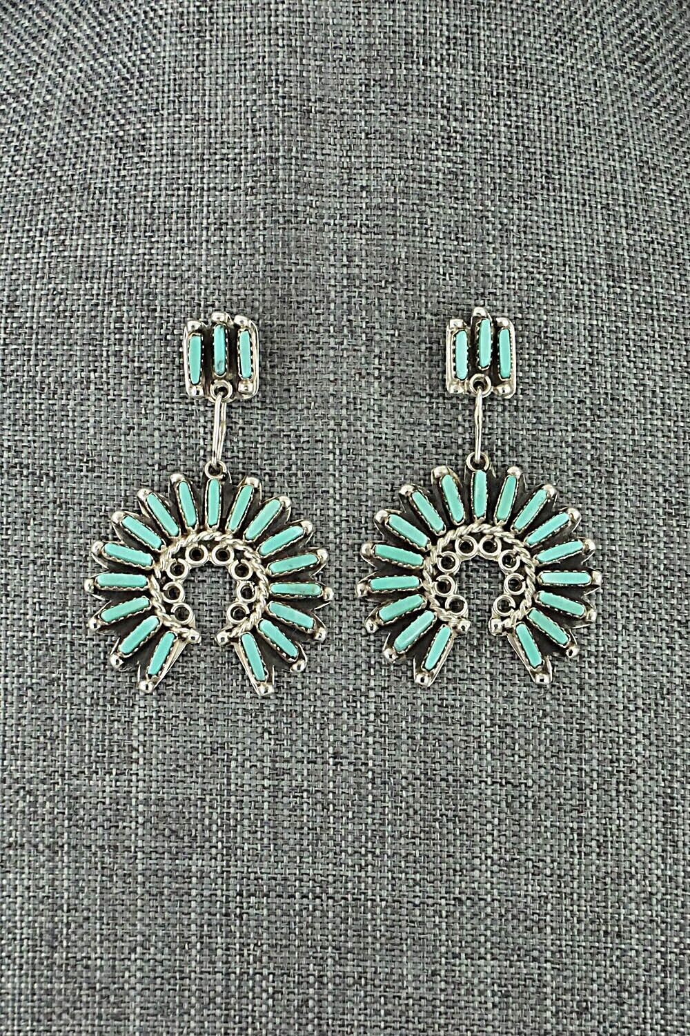 Turquoise & Sterling Silver Earrings - Geraldine Faber