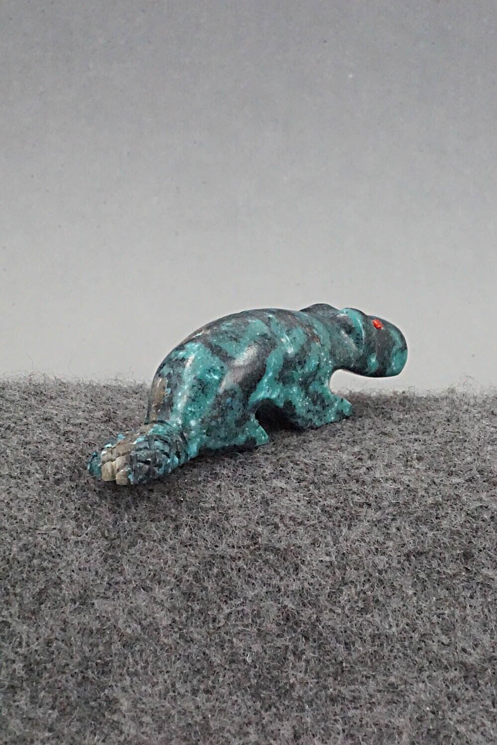Beaver Zuni Fetish Carving - Reynold Lunasee