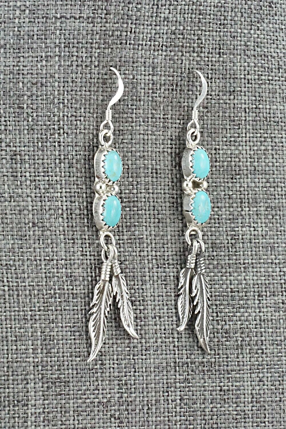 Turquoise & Sterling Silver Earrings - Annie Spencer