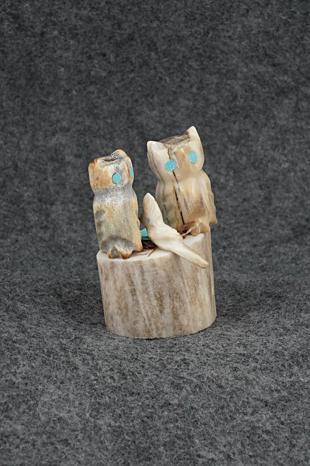 Owls Zuni Fetish Carving - Marvelita Phillips